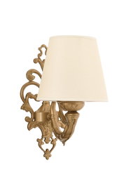 Opviq Lily Lámpara de Pared Crema y Dorado